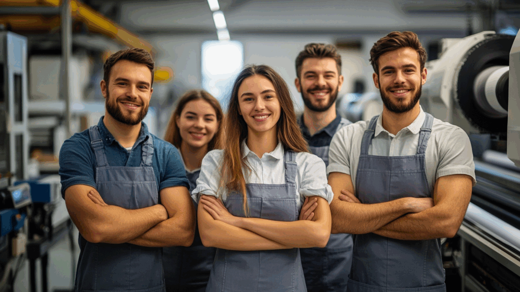 u8688419977_Young_and_dynamic_printing_team_posing_confidentl_30d4d925-ed00-4e2a-ac44-4bb10ce5d3fb_1